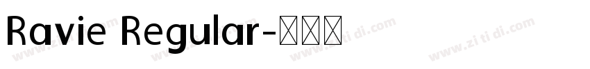 Ravie Regular字体转换